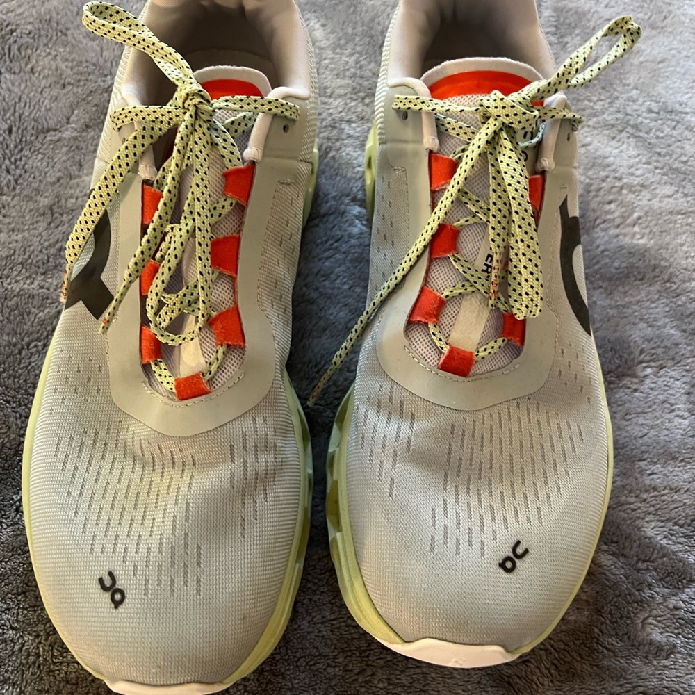 On Cloud Monster Running shoes Sneakers size 11 glacier/ meadow Green - Picture 3 of 7